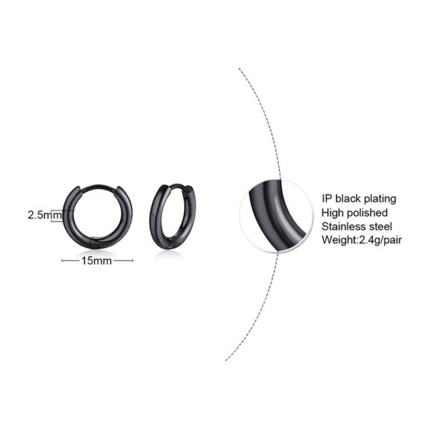 Stainless Steel Earring Eardrop Men's Accessories - Image 2