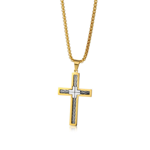 European And American Titanium Steel Long Necklace - Image 8