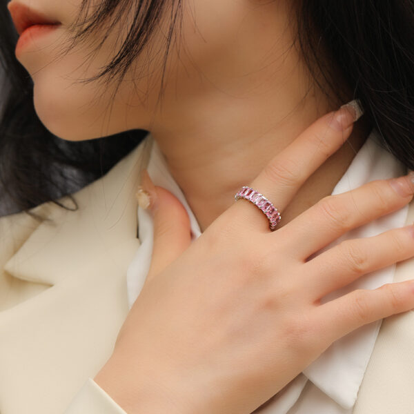 Fashion Diamond-studded Ring Jewelry Light Luxury Minority Colorful Crystals Rings - Image 10