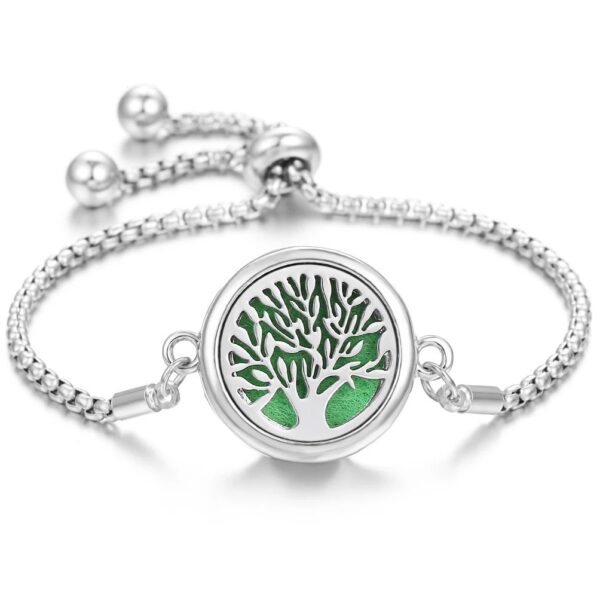 Lucky Tree Aromatherapy Oil Stainless Steel Alloy Bracelet - Image 9