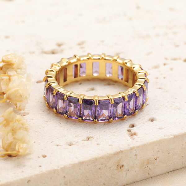 Fashion Diamond-studded Ring Jewelry Light Luxury Minority Colorful Crystals Rings - Image 7