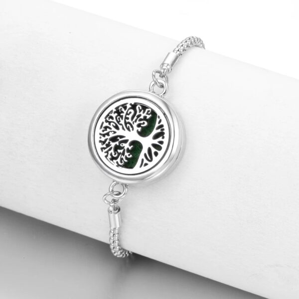 Lucky Tree Aromatherapy Oil Stainless Steel Alloy Bracelet - Image 6