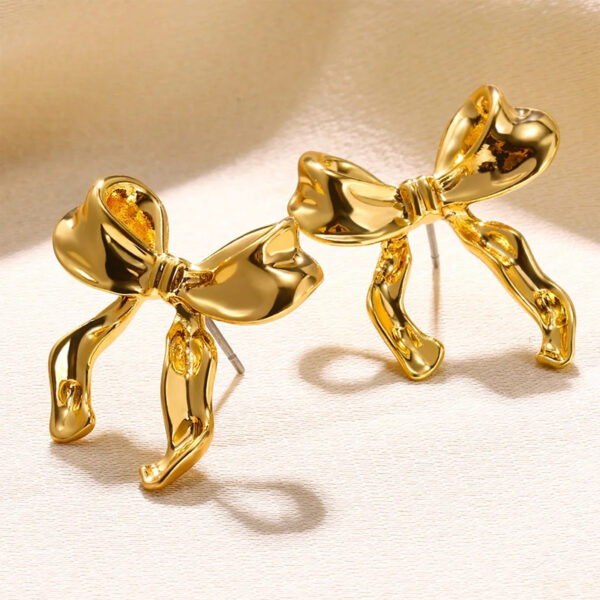 Bow Earrings Simple Style Fashionable And Versatile Earrings - Image 8