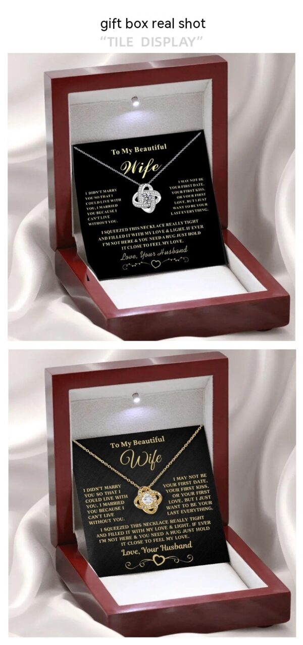 Full Diamond Silver Pendant Necklace Eternal Star Gift For Wife Holiday Gift - Image 4