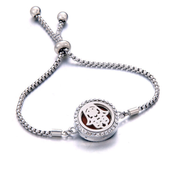 Titanium Steel Aromatherapy Essential Oil Bracelet - Image 2