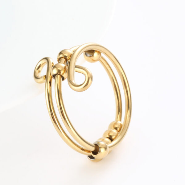 Multi-layer Rotating Bead Decompression Ring - Image 3