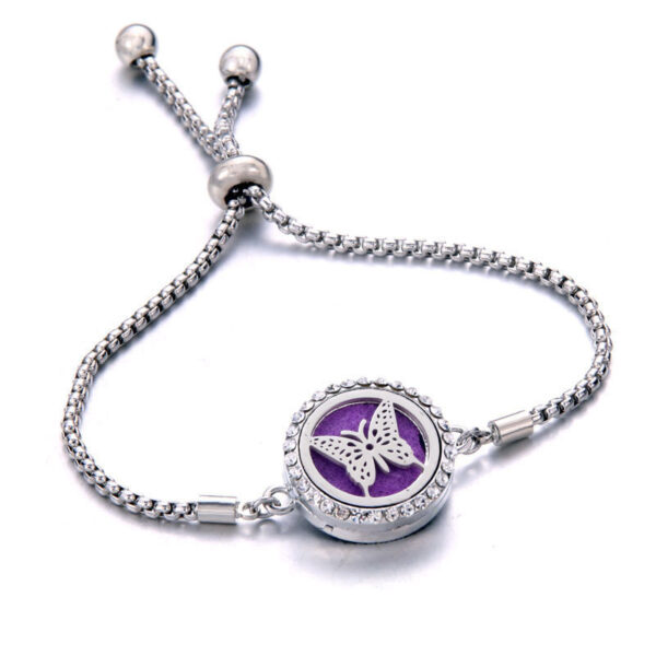 Titanium Steel Aromatherapy Essential Oil Bracelet - Image 3