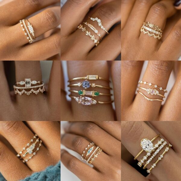 Gold Ring Fashion Ladies Three-piece Set - Image 4