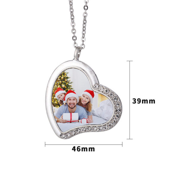 Angel Wings Blank Thermal Transfer Supplies Necklace - Image 3