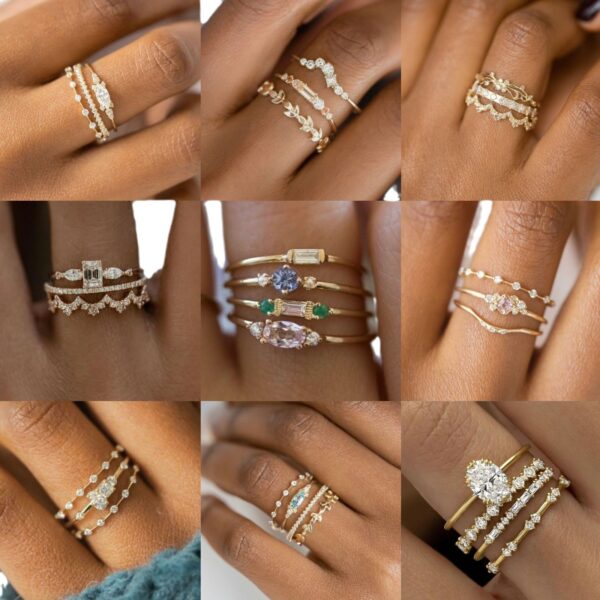 Gold Ring Fashion Ladies Three-piece Set - Image 7