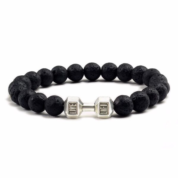 Natural Volcanic Stone Beads Bracelets Black Lava Men Women Bracelet Aromatherapy Essential Oil Diffuser Bangle - Image 6