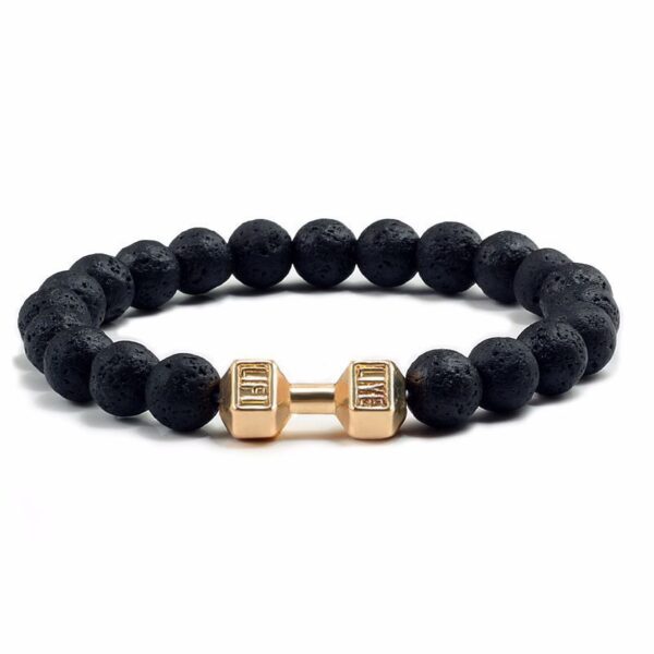 Natural Volcanic Stone Beads Bracelets Black Lava Men Women Bracelet Aromatherapy Essential Oil Diffuser Bangle - Image 9
