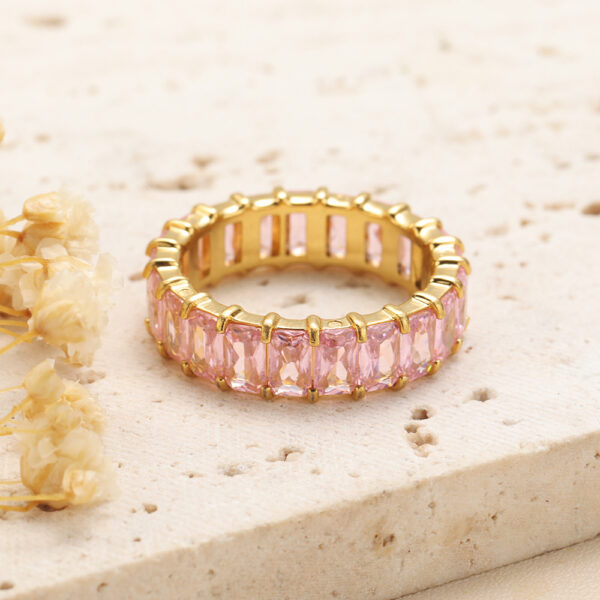 Fashion Diamond-studded Ring Jewelry Light Luxury Minority Colorful Crystals Rings - Image 6