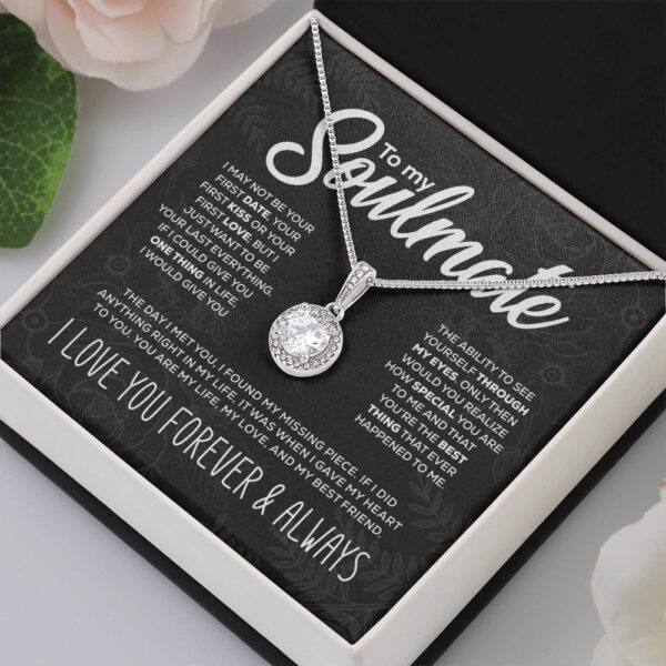 Micro Set Round Bag Carat Diamond Necklace - Image 2