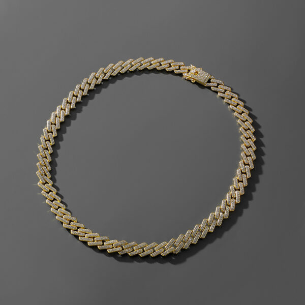Hip Hop Trend Full Diamond Cuban Link Chain Men's Bracelet - Image 2