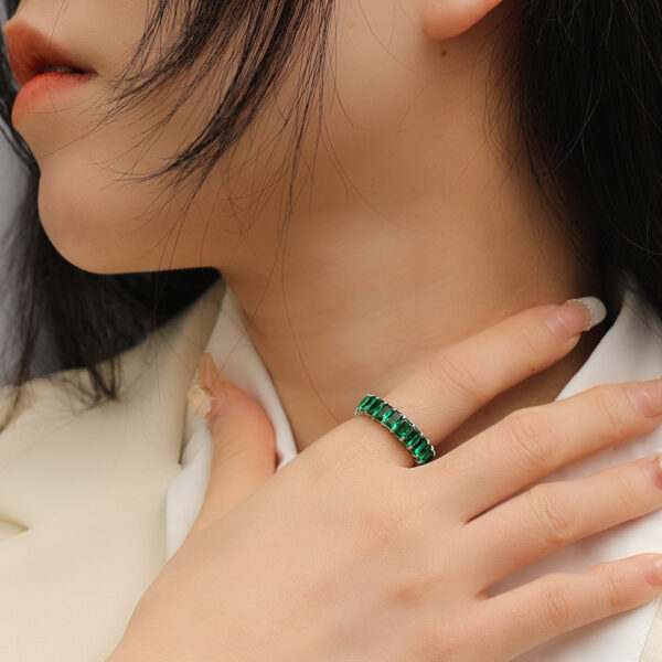 Fashion Diamond-studded Ring Jewelry Light Luxury Minority Colorful Crystals Rings - Image 9