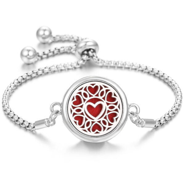 Hollow Stainless Steel Adjustable Aromatherapy Bracelet Jewelry - Image 9