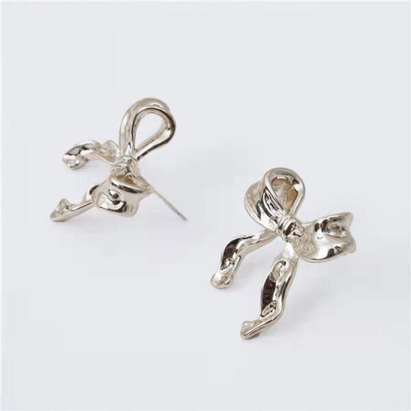 Bow Earrings Simple Style Fashionable And Versatile Earrings - Image 7