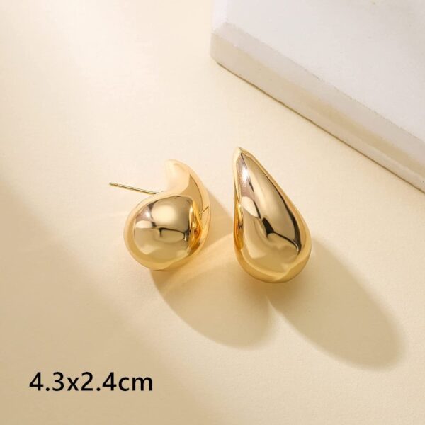 Women's Fashion Stainless Steel Hollow Drop Earrings - Image 6