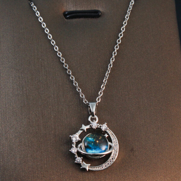 Copper Micro Inlaid Zircon XINGX Pendant Necklace - Image 5