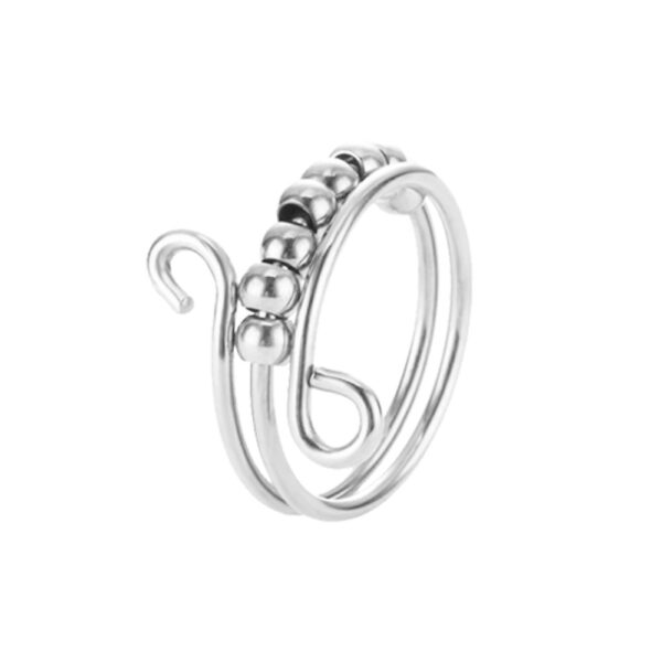 Multi-layer Rotating Bead Decompression Ring - Image 8