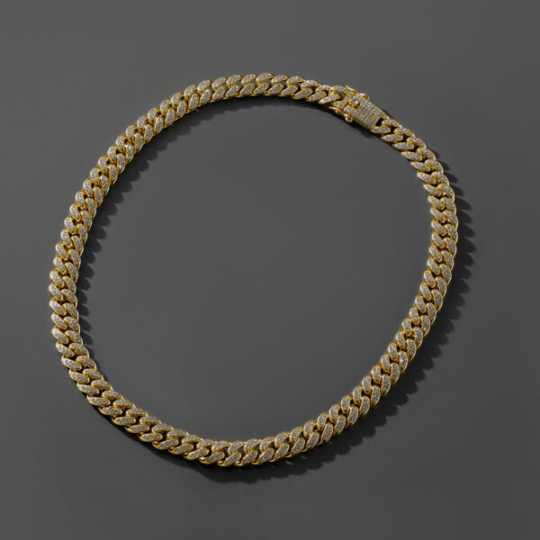 Hip Hop Trend Full Diamond Cuban Link Chain Men's Bracelet - Image 7