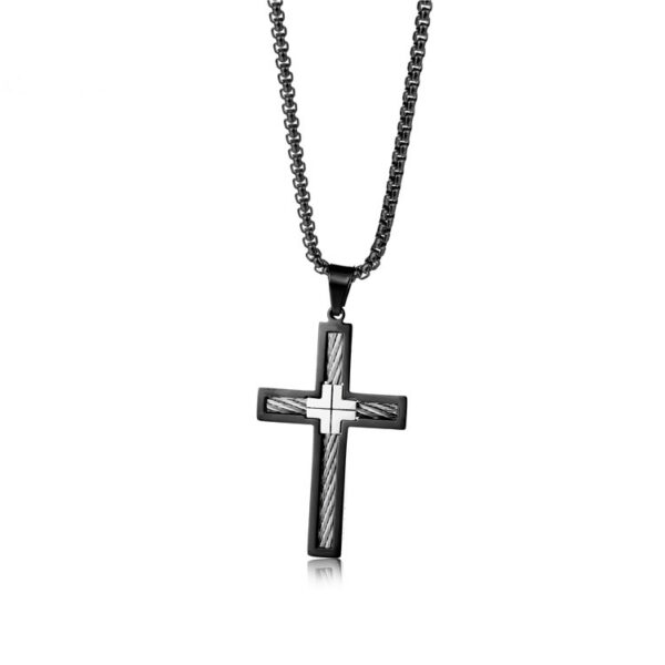 European And American Titanium Steel Long Necklace - Image 4