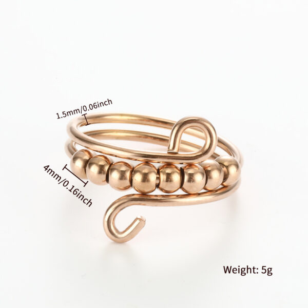 Multi-layer Rotating Bead Decompression Ring - Image 7