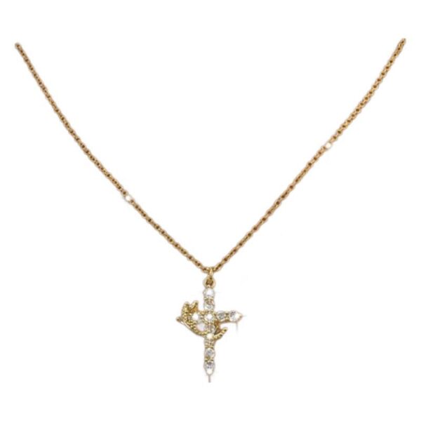 Cross Crown Rotatable Necklace All-match - Image 6