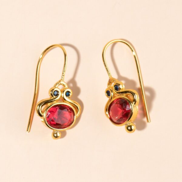 Women's Fashion Personality Vintage Inlaid Earrings - Image 4