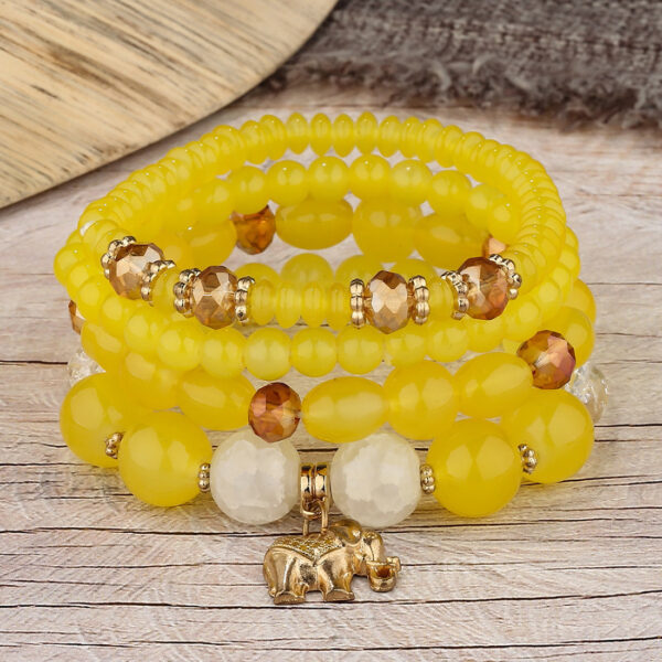 Women's Fashion Elephant Pendant Crystal Bracelet - Image 10