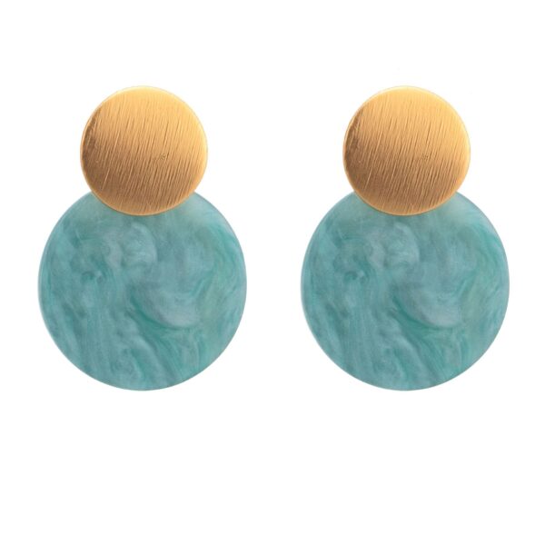 Environmental Protection Popular Fashionable Golden Earrings - Image 3