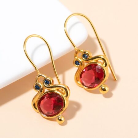 Women's Fashion Personality Vintage Inlaid Earrings