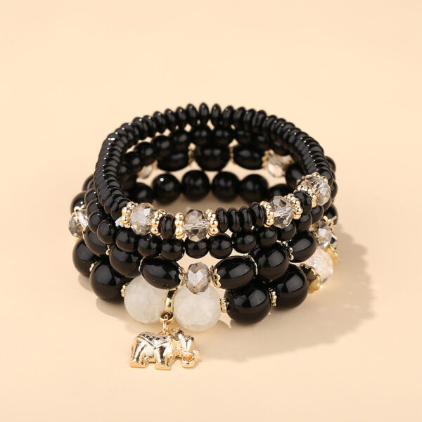 Women's Fashion Elephant Pendant Crystal Bracelet - Image 2