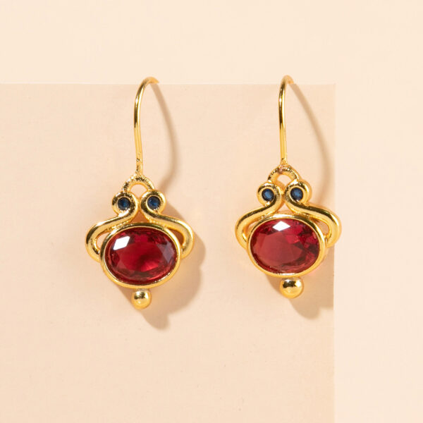 Women's Fashion Personality Vintage Inlaid Earrings - Image 3