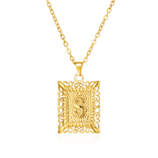 Stainless Steel Initial Letter Necklace For Women Men Gold Color 26 Alphabet Clavicle Chain Choker Birthday Party Jewelry Gifts - Image 3
