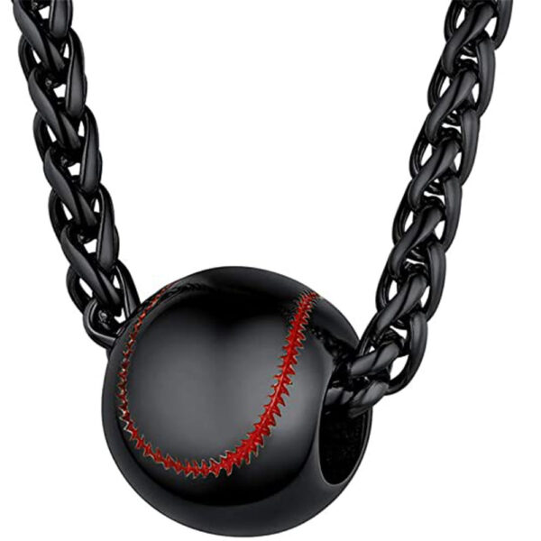 Baseball Necklace Football Hollow Pendant Necklace - Image 7