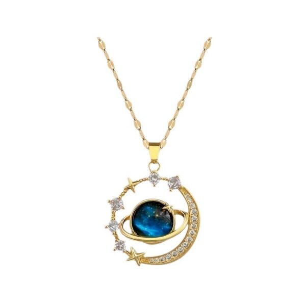 Copper Micro Inlaid Zircon XINGX Pendant Necklace - Image 3