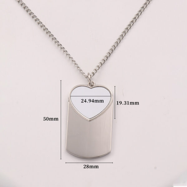Angel Wings Blank Thermal Transfer Supplies Necklace - Image 2