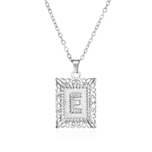 Stainless Steel Initial Letter Necklace For Women Men Gold Color 26 Alphabet Clavicle Chain Choker Birthday Party Jewelry Gifts - Image 4
