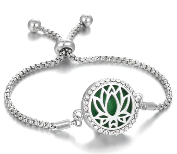 Hollow Stainless Steel Adjustable Aromatherapy Bracelet Jewelry - Image 5