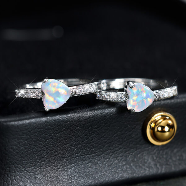 Heart-shaped Micro Inlaid Zircon Ear Clip Women - Image 5