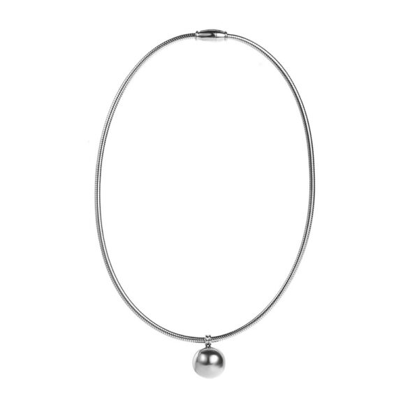 Titanium Steel Vacuum Furnace Inner Plating Elbow Chain Necklace - Image 4