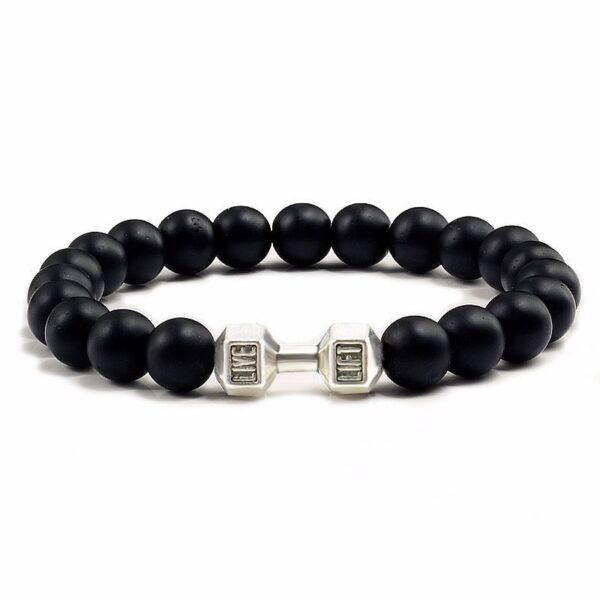Natural Volcanic Stone Beads Bracelets Black Lava Men Women Bracelet Aromatherapy Essential Oil Diffuser Bangle - Image 2