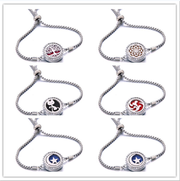 Titanium Steel Aromatherapy Essential Oil Bracelet - Image 4