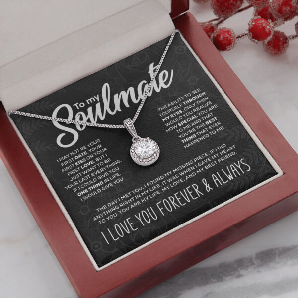 Micro Set Round Bag Carat Diamond Necklace - Image 4