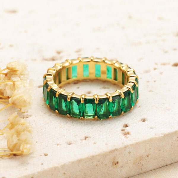 Fashion Diamond-studded Ring Jewelry Light Luxury Minority Colorful Crystals Rings - Image 5