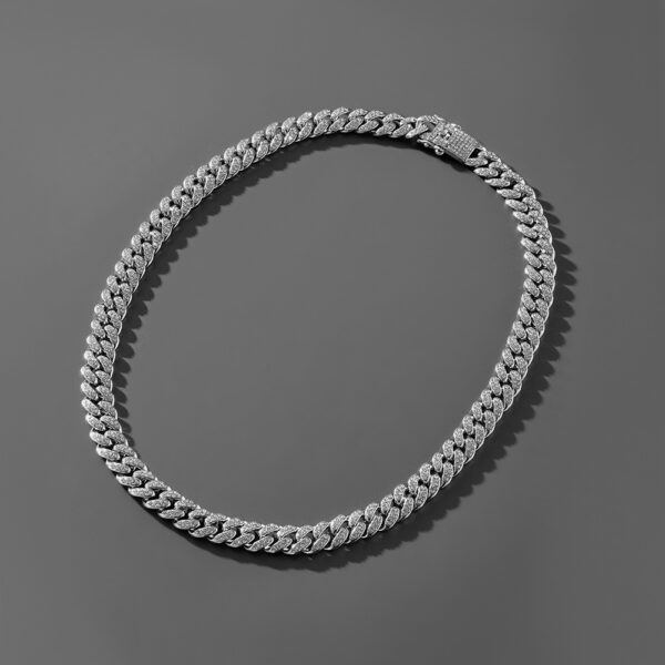Hip Hop Trend Full Diamond Cuban Link Chain Men's Bracelet - Image 8