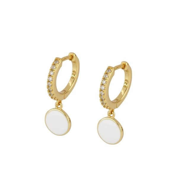 Creative Color Painted Ring Ear Clip Retro - Image 4