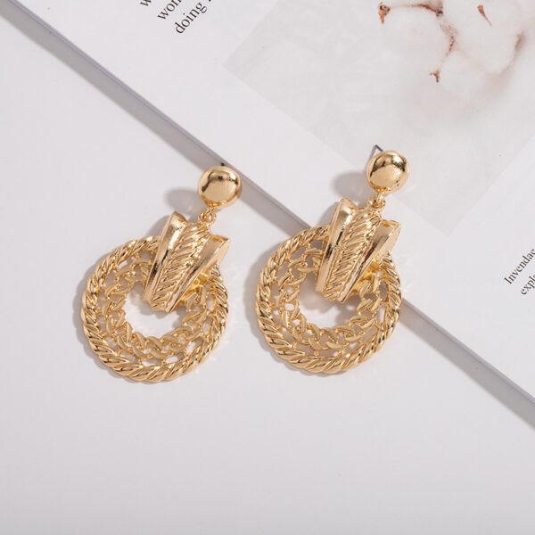 Trending Creative European And American Earrings Geometry - Image 5